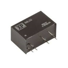 1 pcs - XP Power IML02 DC-DC Converter, ±12V dc/ ±83mA Output, 10.8 - 13.2 V dc Input, 2W, Through Hole, +85°C Max Temp