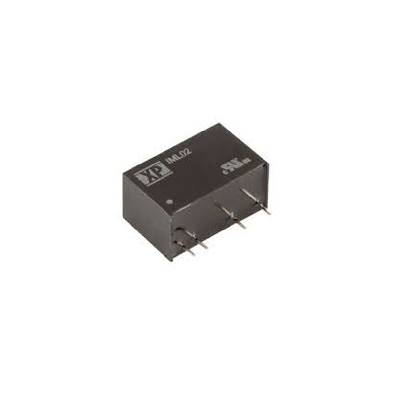 1 pcs - XP Power IML02 DC-DC Converter, ±12V dc/ ±83mA Output, 10.8 - 13.2 V dc Input, 2W, Through Hole, +85°C Max Temp