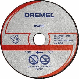 1 pcs - Dremel DSM510, 77mm x 5mm Thick, 2615S510JB