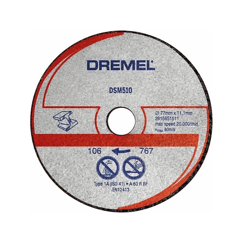 1 pcs - Dremel DSM510, 77mm x 5mm Thick, 2615S510JB