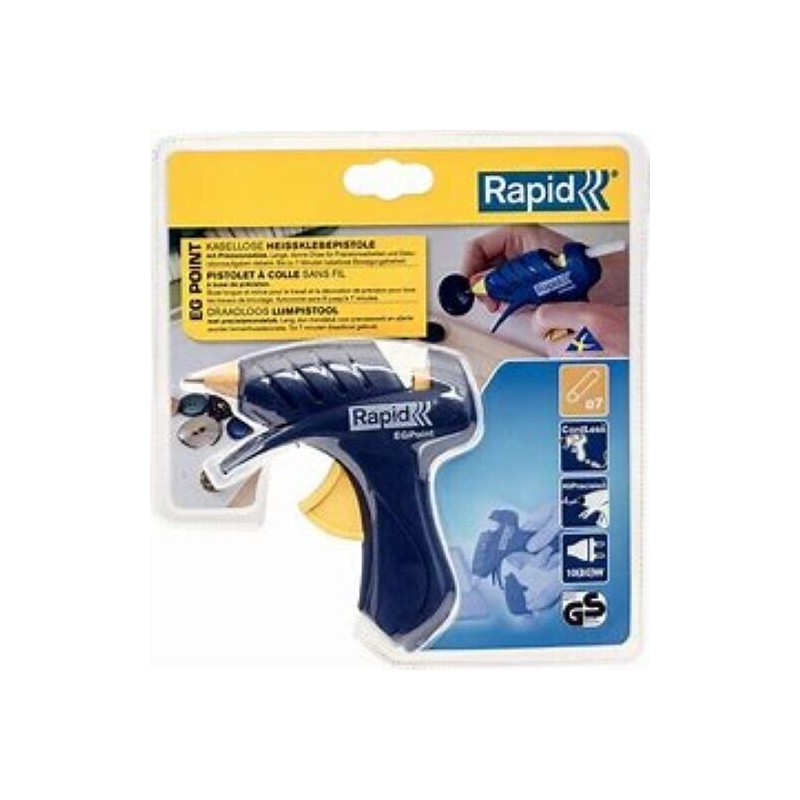 Hot melt glue gun, Ø: 7mm, Power (warm up phase): 80W,