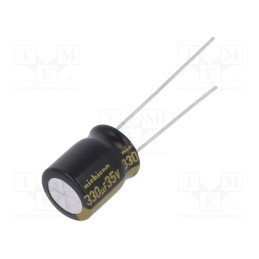 1 pcs x NICHICON - UKW1V331MPD - Capacitor: electrolytic, THT, 330uF, 35VDC, Ø10x12.5mm, Pitch: 5mm