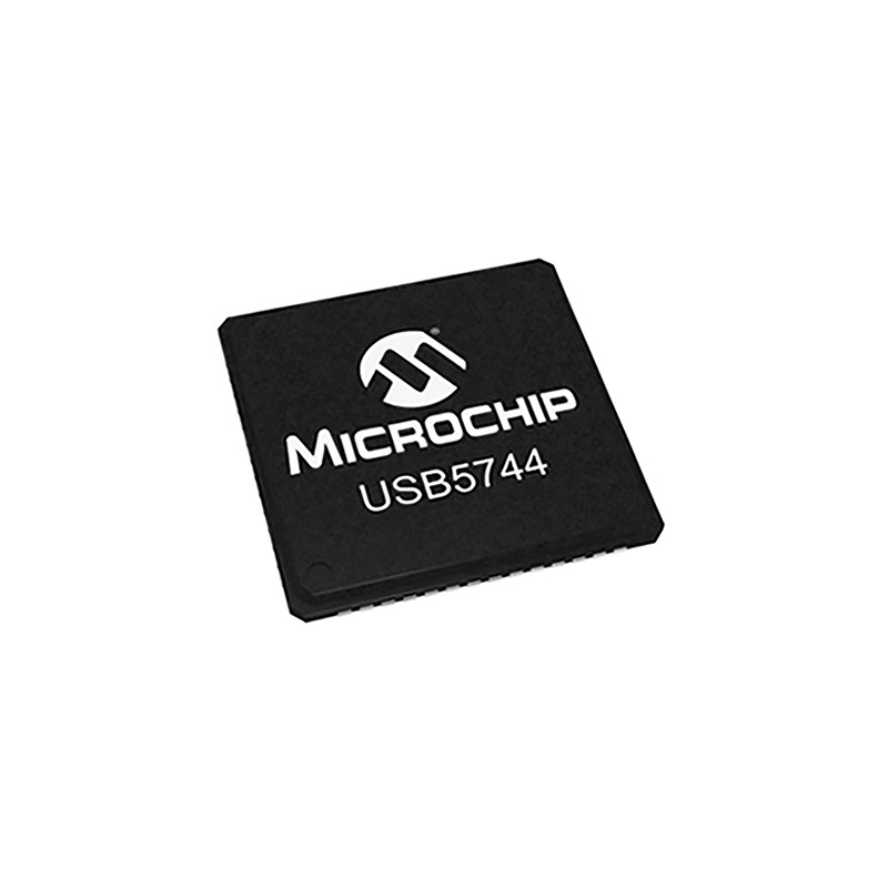 1 pcs - Microchip USB5744-I/2G, USB Controller, 5Gbit/s, USB 3.1, 1.2 V, 3.3 V, 56-Pin SQFN