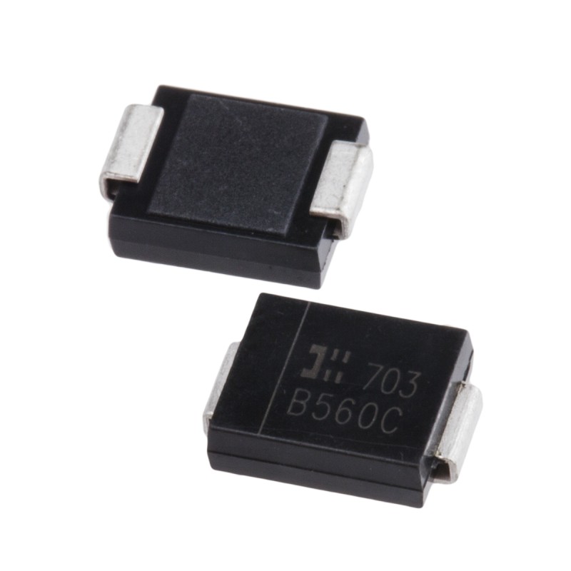10 pcs - Diodes Inc 60V 5A, Schottky Diode, 2-Pin DO-214AB B560C-13-F