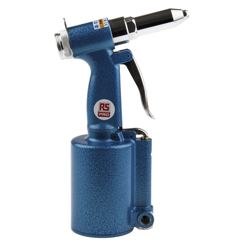 1 pcs - RS PRO 1/4in Air Rivet Gun, 3/16 in Maximum Rivet Size (APT690)