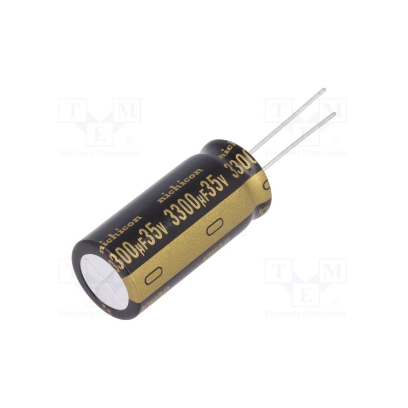 1 pcs x NICHICON - UKW1V332MHD - Capacitor: electrolytic, THT, 3300uF, 35VDC, Ø16x35.5mm, ±20%