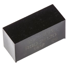 1 pcs - Recom RSO DC-DC Converter, ±12V dc/ ±42mA Output, 18 - 36 V dc Input, 1W, Through Hole, +85°C Max Temp -40°C Min