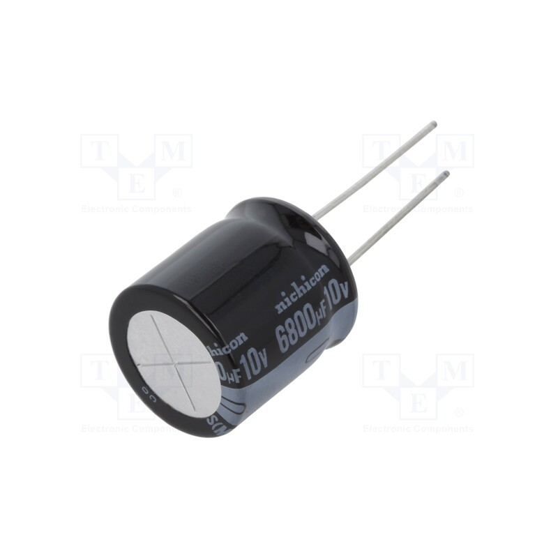 1 pcs x NICHICON - URS1A682MHD - Capacitor: electrolytic, THT, 6800uF, 10VDC, Ø18x20mm, Pitch: 7.5mm