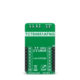 1 pcs - MikroElektronika DC Motor 20 Click DC Motor Driver for TC78H651AFNG for mikroBUS socket