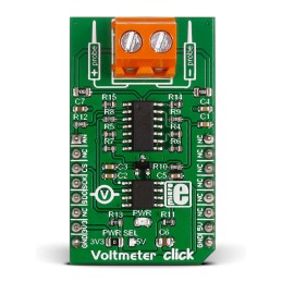 1 pcs - MikroElektronika Voltmeter click Voltage Measurement for MCP3201 for MikroBUS