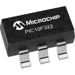 10 pcs - Microchip PIC10F322T-E/OT 8 bit MCU Microcontroller MCU, PIC10, 6-Pin SOT-23