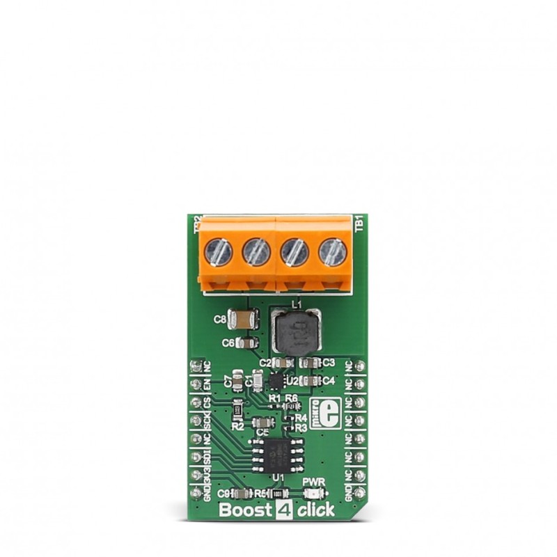 1 pcs - MikroElektronika Boost 4 Click Boost Converter for TPS61230A for Battery Powered Products