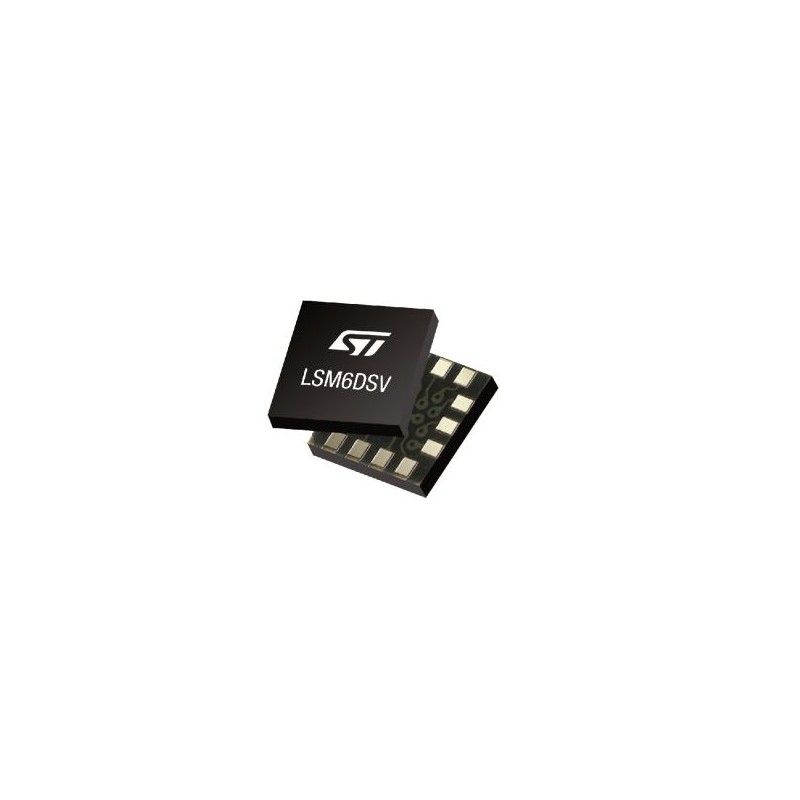 1 pcs - STMicroelectronics 3-Axis Surface Mount Inertial Sensor, LGA-14L (2.5 x 3.0 x 0.83 mm), I2C, SPI, 14-Pin