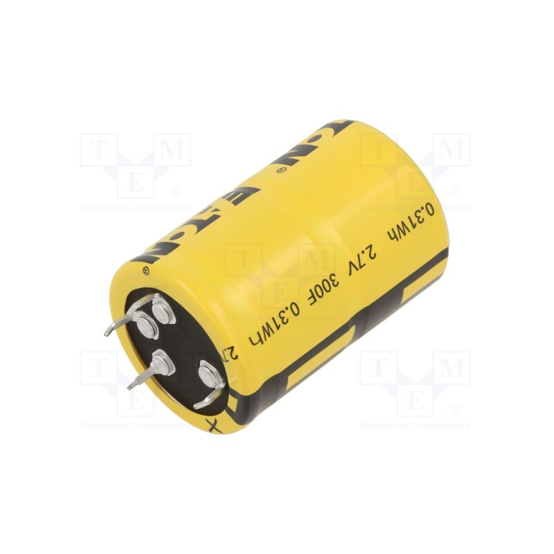 1 pcs x EATON ELECTRONICS - XV3550-2R7307-R - Supercapacitor, SNAP-IN, 300F, 2.7VDC, -5÷10%, Ø35x53mm, 4.5mΩ