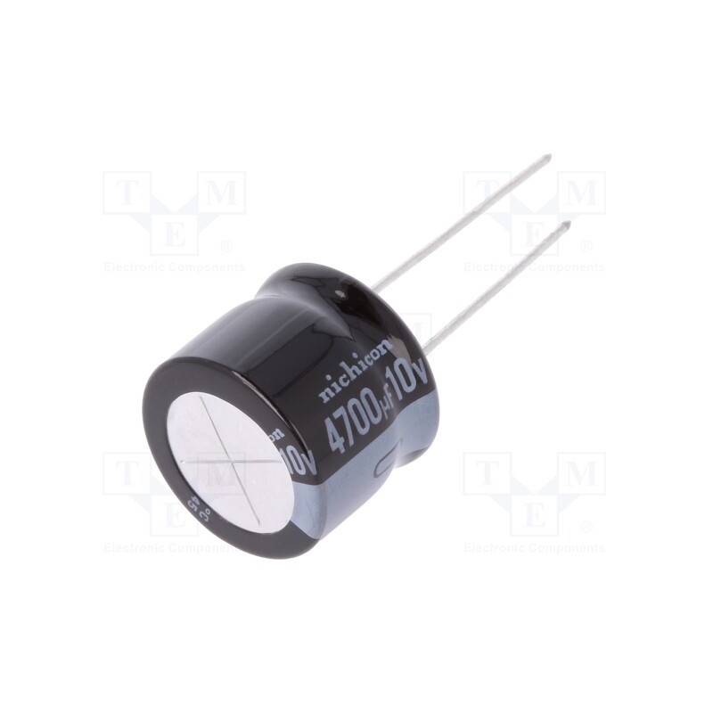 1 pcs x NICHICON - URS1A472MHD - Capacitor: electrolytic, THT, 4700uF, 10VDC, Ø18x15mm, Pitch: 7.5mm