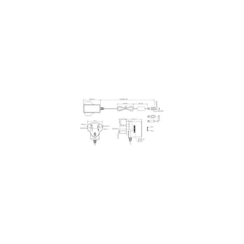 1 pcs - Laird Connectivity Plug-In AC/DC Adapter 12V dc Output, 4A Output