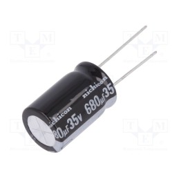 1 pcs x NICHICON - UKL1V681MHD - Capacitor: electrolytic, THT, 680uF, 35VDC, Ø16x25mm, Pitch: 7.5mm