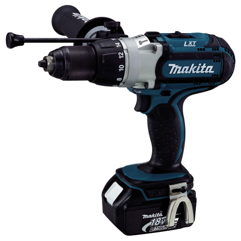 1 pcs - Makita DHP Keyless 18V Cordless Combi Drill, Euro Plug