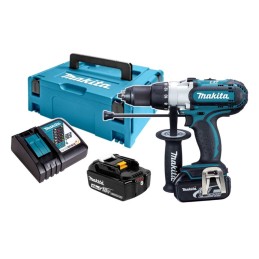 1 pcs - Makita DHP Keyless 18V Cordless Combi Drill, Euro Plug