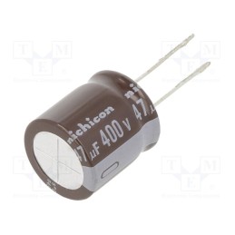 1 pcs x NICHICON - UCS2G470MHD6TN - Capacitor: electrolytic, THT, 47uF, 400VDC, Ø18x20mm, Pitch: 7.5mm