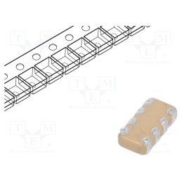 1 pcs x KYOCERA AVX - W3A41C102KAT2A - Capacitor: ceramic, MLCC, 1nF, 100V, X7R, ±10%, SMD, 0612