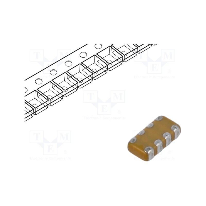 1 pcs x KYOCERA AVX - W3A41C103KAT2A - Capacitor: ceramic, MLCC, 10nF, 100V, X7R, ±10%, SMD, 0612