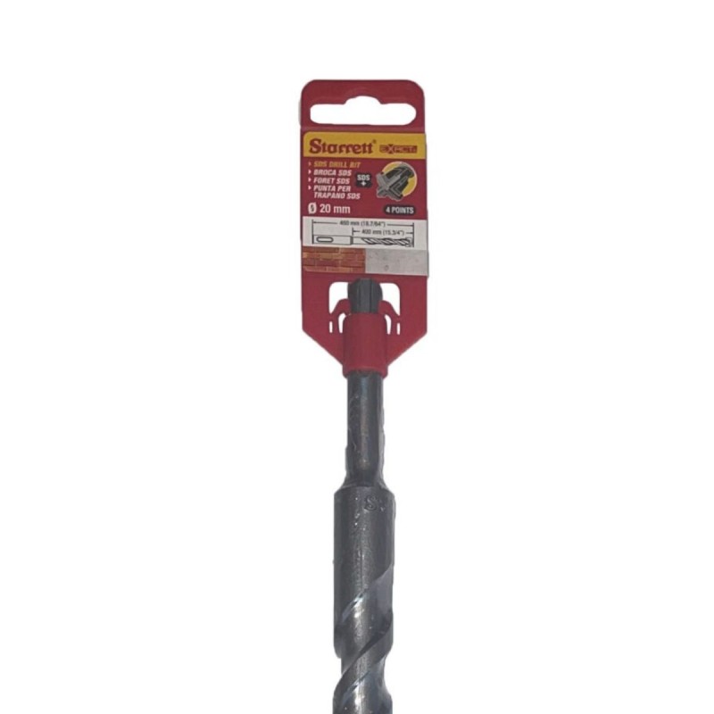 1 pcs - Starrett SDS Drill Set Series Carbide Tipped SDS Plus Drill Bit, 20mm Diameter, 460 mm Overall