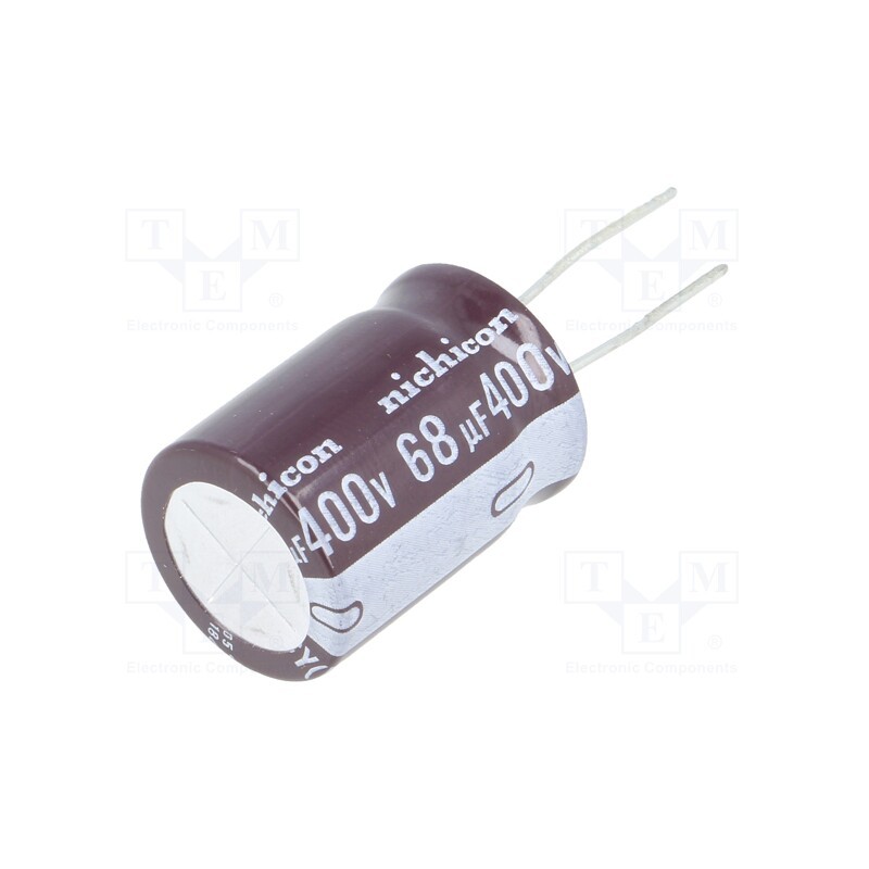 1 pcs x NICHICON - UCY2G680MHD3TN - Capacitor: electrolytic, THT, 68uF, 400VDC, Ø18x25mm, Pitch: 7.5mm