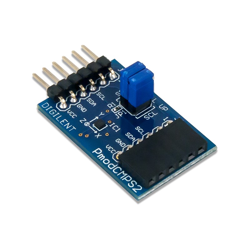 1 pcs - Digilent Pmod CMPS2:3-Axis Compass I2C, SPI Expansion Module