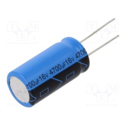 1 pcs x VISHAY - ZRC00JS4721C00L - Capacitor: electrolytic, THT, 4700uF, 16VDC, Pitch: 7.5mm, ±20%