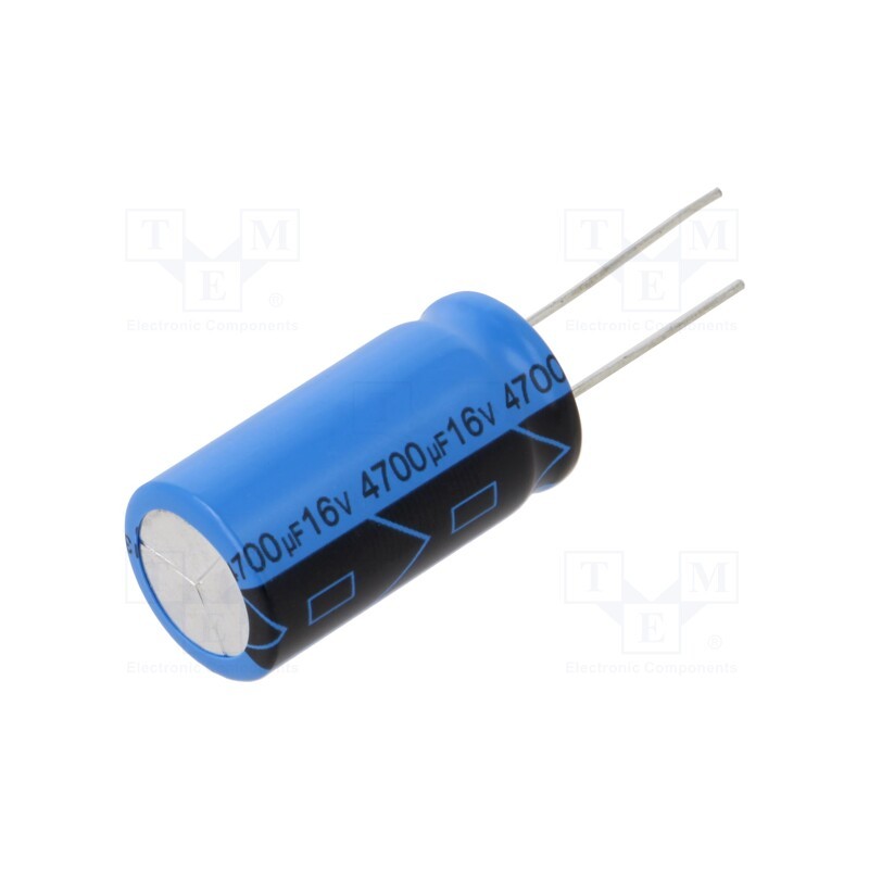 1 pcs x VISHAY - ZRC00JS4721C00L - Capacitor: electrolytic, THT, 4700uF, 16VDC, Pitch: 7.5mm, ±20%