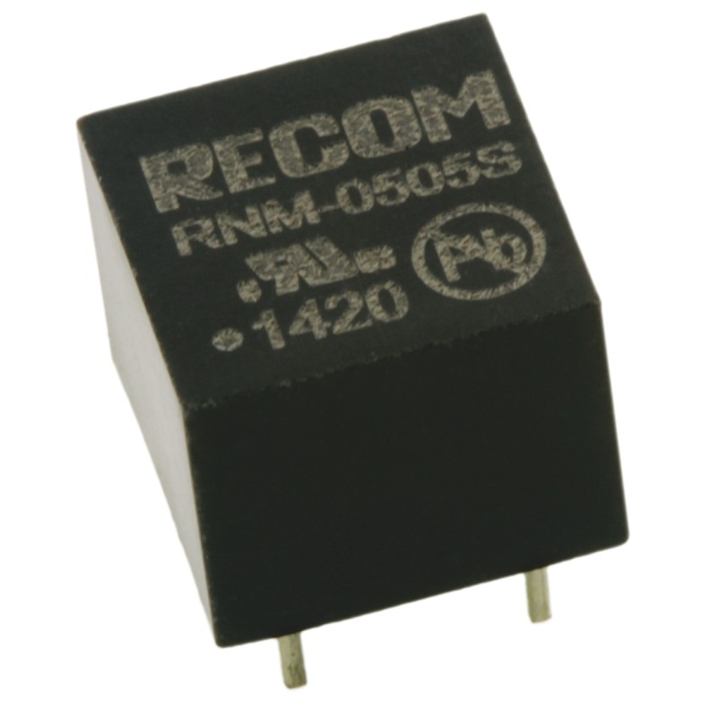 1 pcs - Recom RNM DC-DC Converter, 5V dc/ 200mA Output, 4.5 - 5.5 V dc Input, 1W, Through Hole, +85°C Max Temp -40°C Min