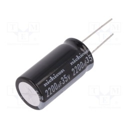 1 pcs x NICHICON - UKL1V222MHD - Capacitor: electrolytic, THT, 2200uF, 35VDC, Ø18x35.5mm, ±20%