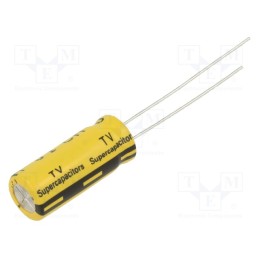 1 pcs x EATON ELECTRONICS - TV0820-3R0335-R - Supercapacitor, THT, 3.3F, 3VDC, -10÷30%, Body dim: Ø8.5x21mm, 75mΩ