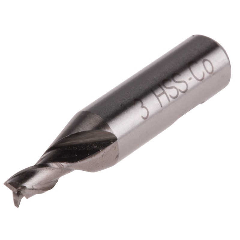 1 pcs - RS PRO End Mill, 3mm Cutter, HSCo, 6 mm Shank, 4.5mm Cut