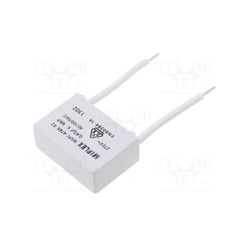 1 pcs x MIFLEX - J36EU447KC - Capacitor: polypropylene, 470nF, 26.5x10.5x18.5mm, THT, ±10%