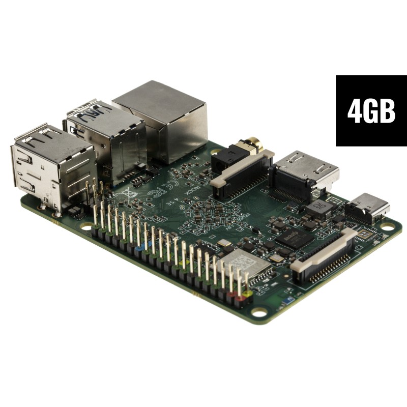 100 pcs - Okdo Bulk ROCK 4 Model SE 4GB Single Board Computer - Box of 100