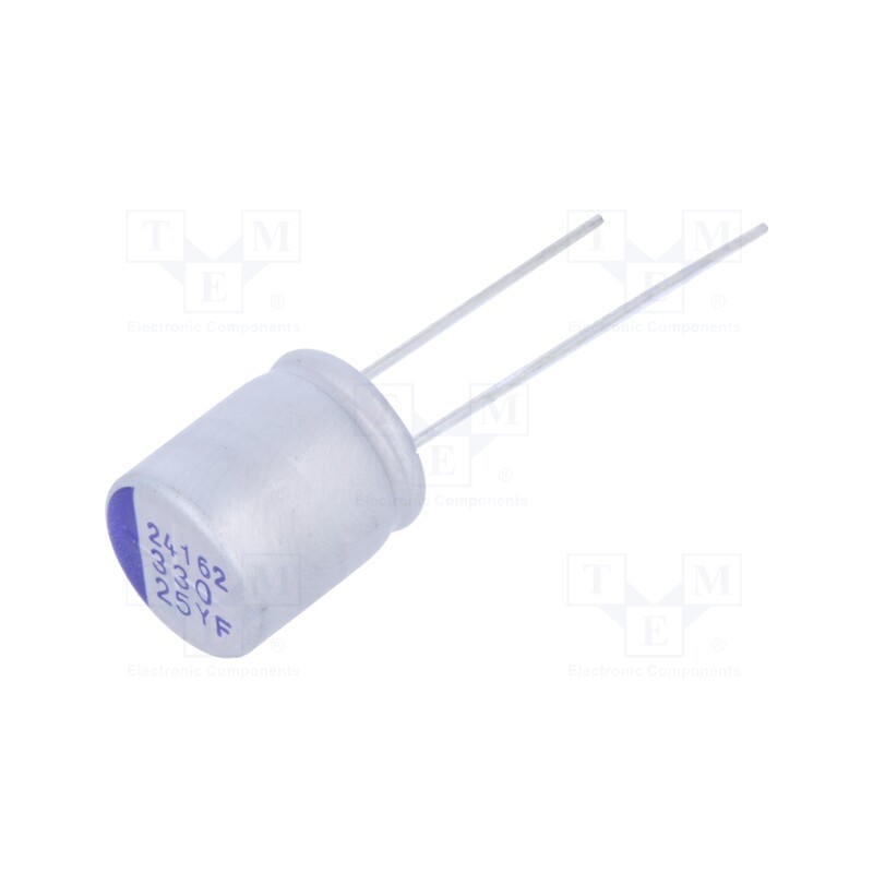 1 pcs x SAMWHA - YF1E337M10012PA - Capacitor: hybrid, THT, -55÷150°C, Body dim: Ø10x12mm, 330uF, 25VDC