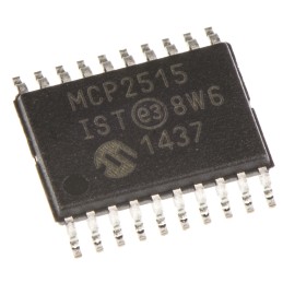 1 pcs - Microchip MCP2515-I/ST, CAN Controller 1Mbps CAN 2.0B, 20-Pin TSSOP