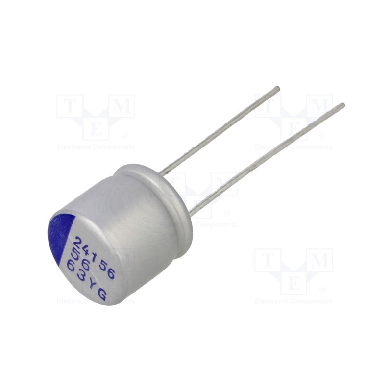 1 pcs x SAMWHA - YG1J566M1009MBB - Capacitor: hybrid, THT, -55÷125°C, Body dim: Ø10x9.5mm, 56uF, 63VDC