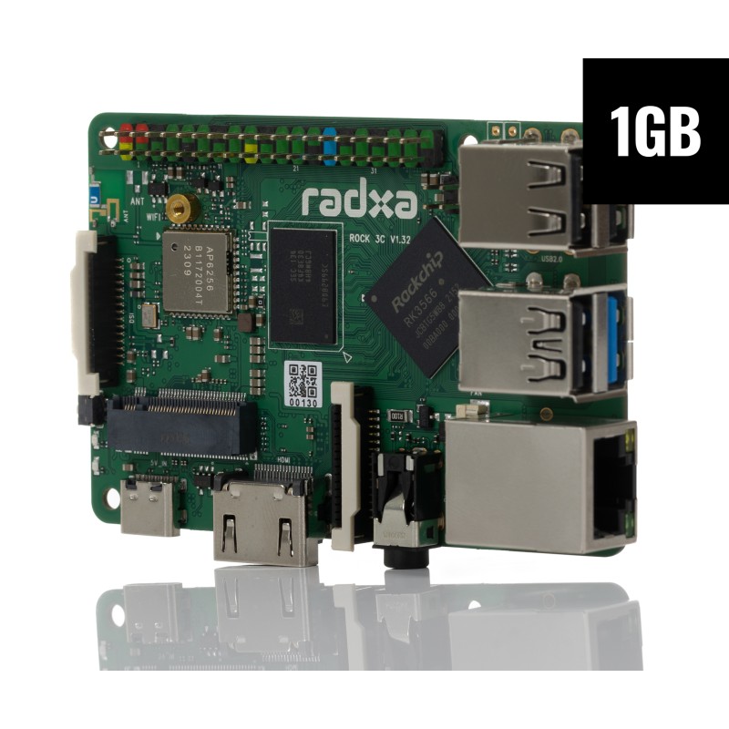 100 pcs - Okdo Bulk ROCK 3 Model C 1GB Single Board Computer - Box of 100