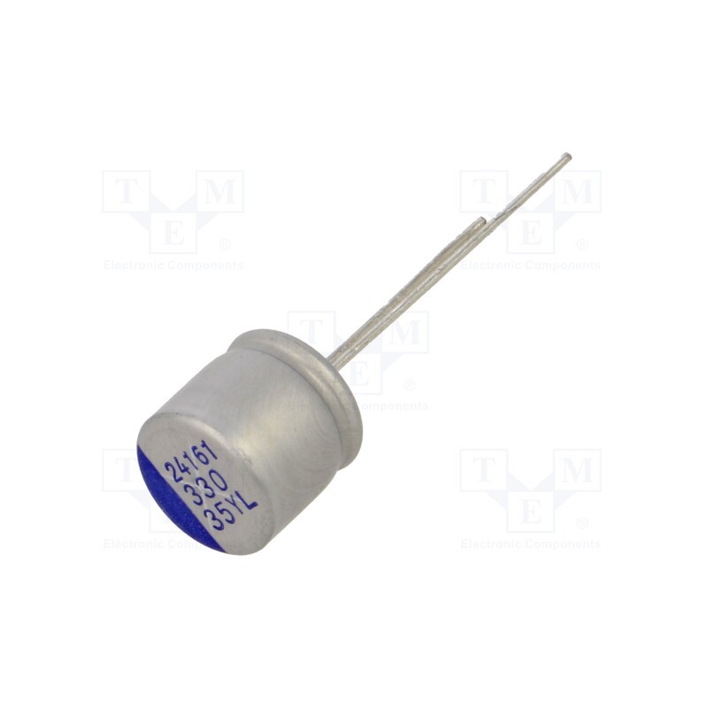 1 pcs x SAMWHA - YL1V337M1009MBB - Capacitor: hybrid, THT, -55÷125°C, Body dim: Ø10x9.5mm, 330uF, ±20%