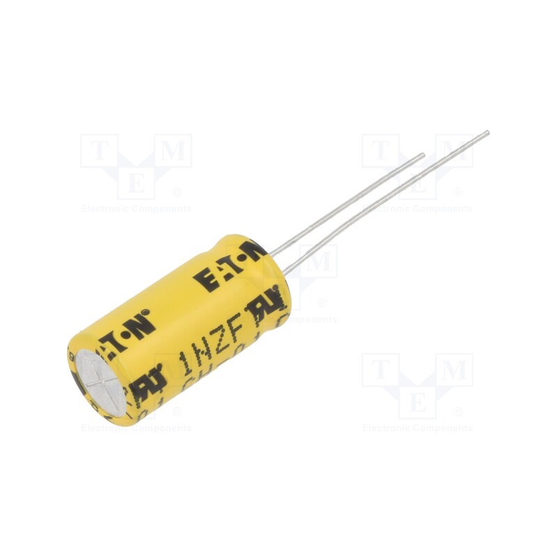 1 pcs x EATON ELECTRONICS - TV1020-3R0605-R - Supercapacitor, THT, 6F, 3VDC, -10÷30%, Body dim: Ø10.5x22.3mm
