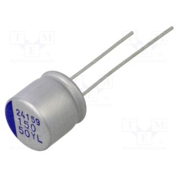 1 pcs x SAMWHA - YL1H157M1009MBB - Capacitor: hybrid, THT, -55÷125°C, Body dim: Ø10x9.5mm, 150uF, ±20%