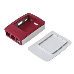 256 pcs - Raspberry Pi Plastic Case for use with Raspberry Pi 2B, Raspberry Pi 3B, Raspberry Pi 3B+ in Red, White