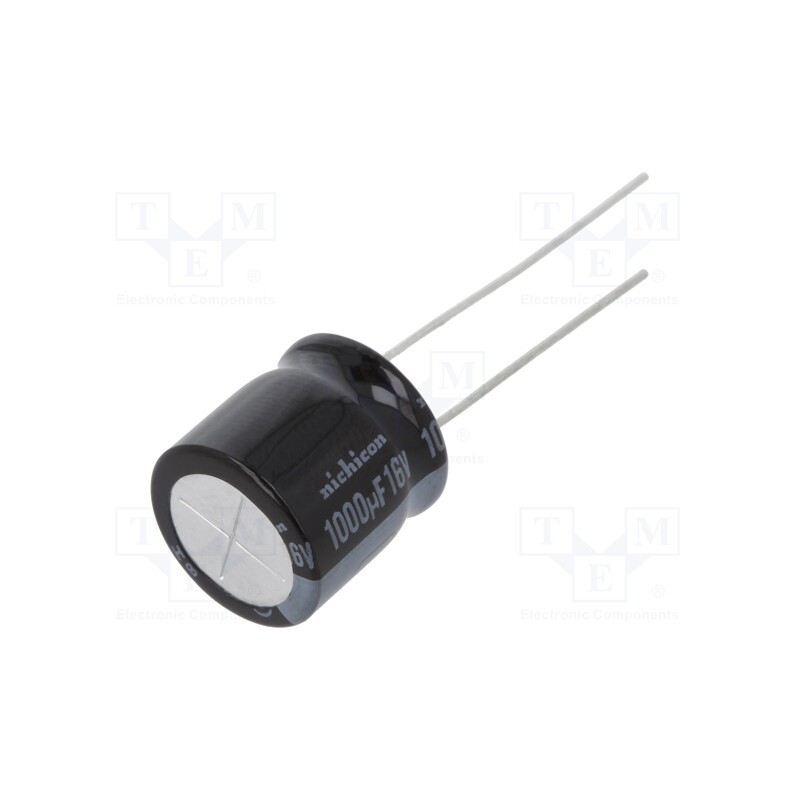2 pcs x NICHICON - URS1C102MHD1TO - Capacitor: electrolytic, THT, 1000uF, 16VDC, Ø12.5x12.5mm, ±20%