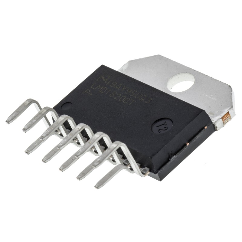 1 pcs - Texas Instruments LMD18200T/NOPB, Brushed Motor Controller, 55 V 3A 11-Pin, TO-220
