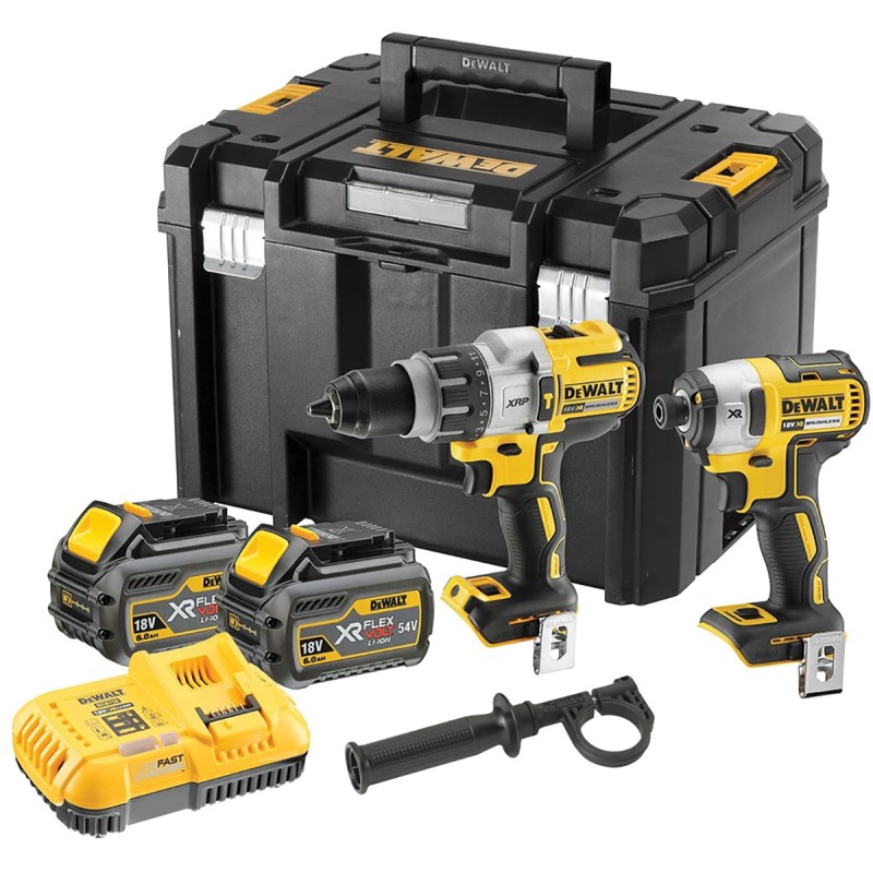 1 pcs - DeWALT DCK276T2T-GB, 18V Cordless Cordless Power Tool Kit