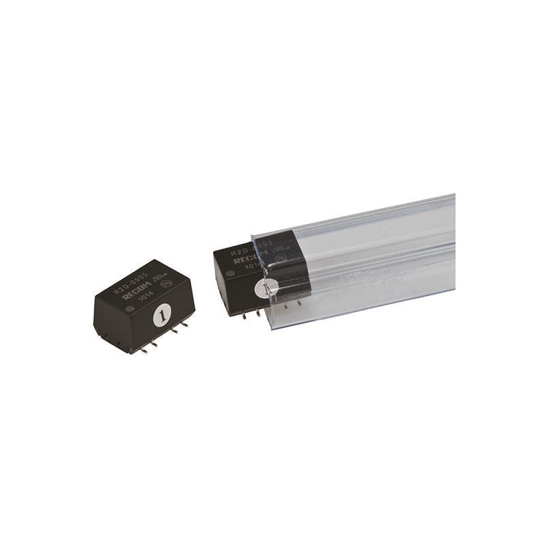 1 pcs - Recom R2D DC-DC Converter, ±15V dc/ ±66mA Output, 21.6 - 26.4 V dc Input, 2W, Surface Mount, +100°C Max Temp