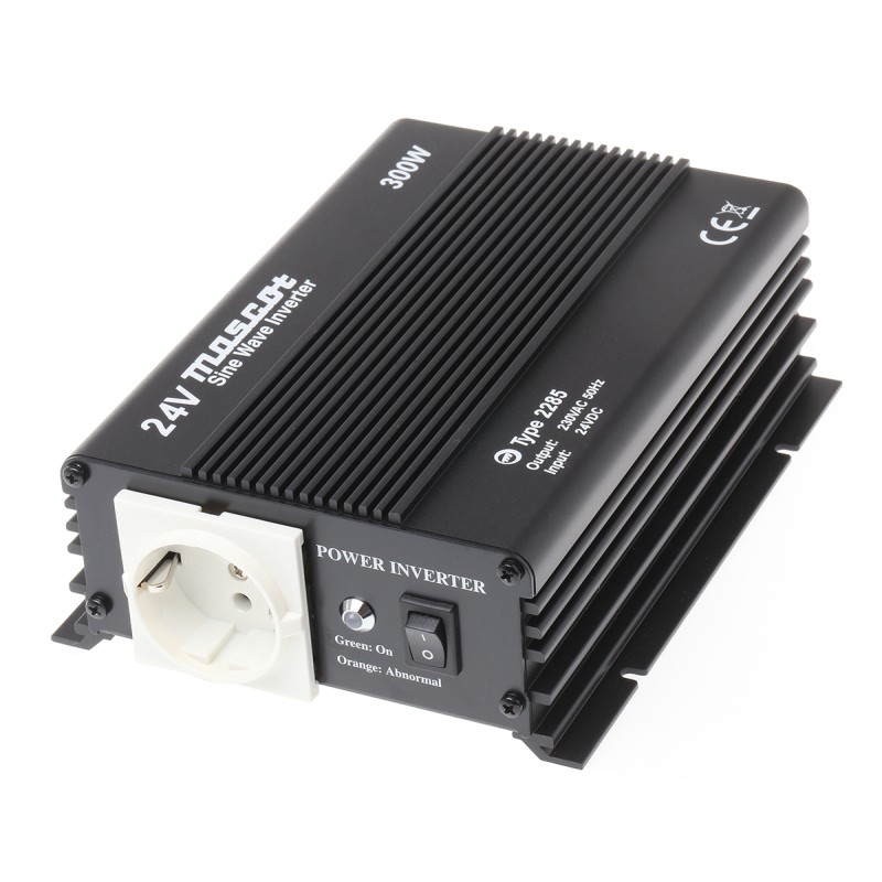1 pcs - Mascot Pure Sine Wave 300W Power Inverter, 20 - 30V dc Input, 230V ac Output